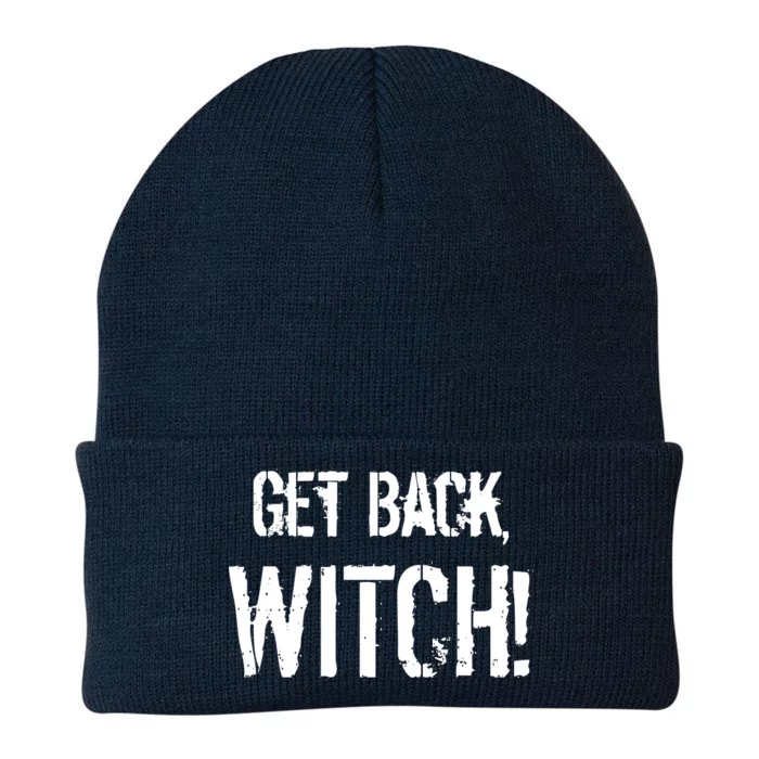 Get Back, Witch! Halloween Knit Cap Winter Beanie