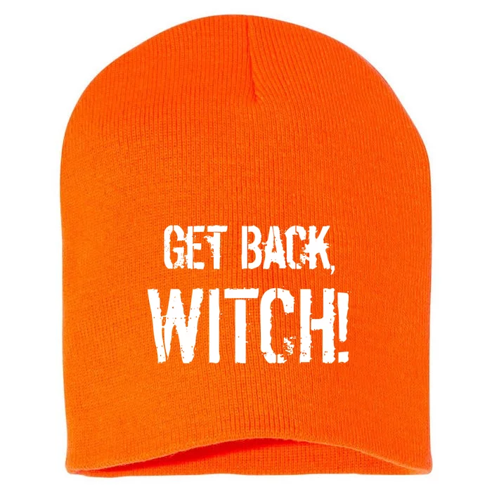 Get Back, Witch! Halloween Short Acrylic Beanie