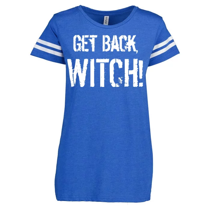 Get Back, Witch! Halloween Enza Ladies Jersey Football T-Shirt