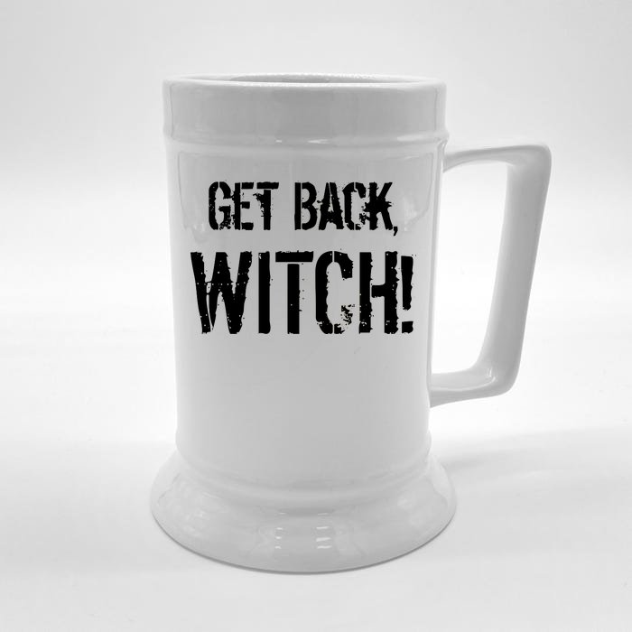 Get Back, Witch! Halloween Front & Back Beer Stein