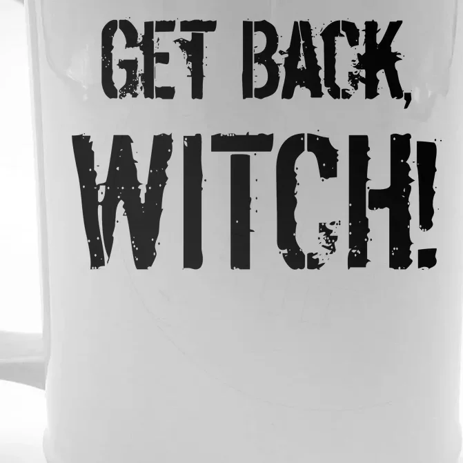 Get Back, Witch! Halloween Front & Back Beer Stein