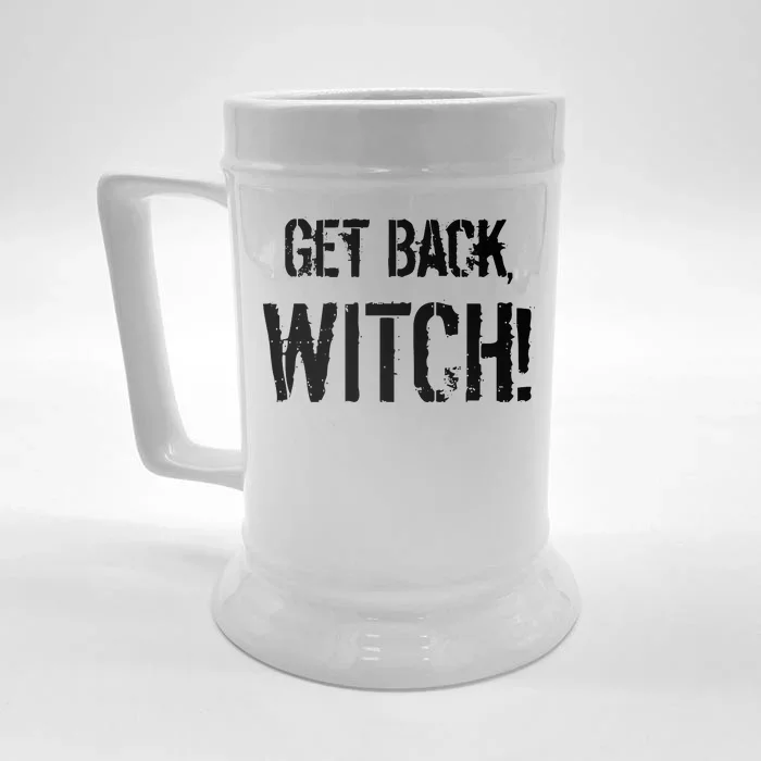 Get Back, Witch! Halloween Front & Back Beer Stein