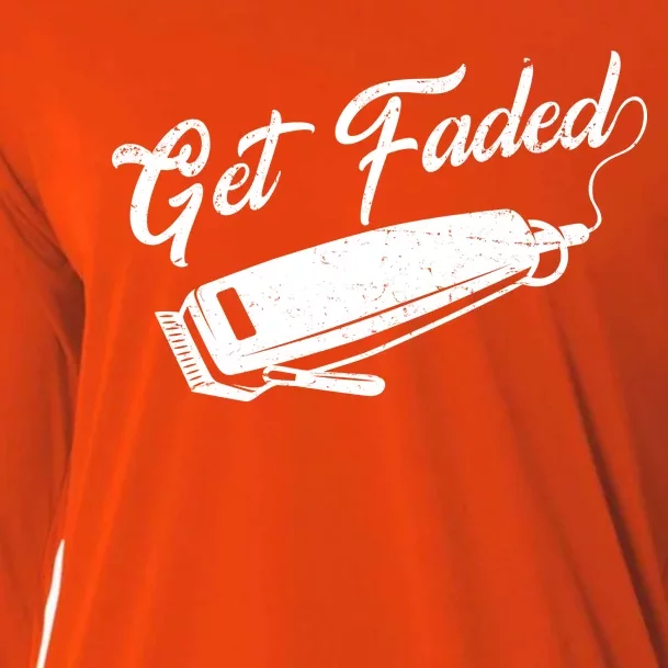 Get Faded Barber Razor Cooling Performance Long Sleeve Crew