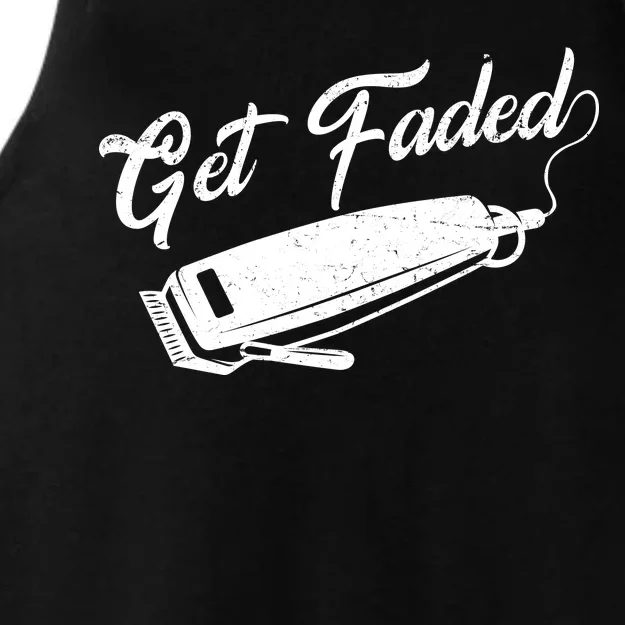 Get Faded Barber Razor Ladies Tri-Blend Wicking Tank