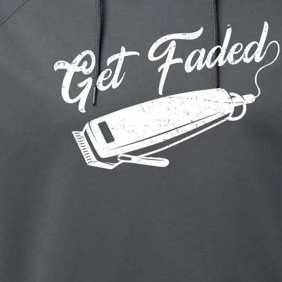 Get Faded Barber Razor Performance Fleece Hoodie