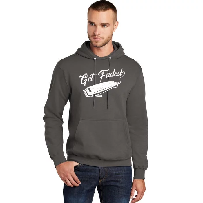 Get Faded Barber Razor Tall Hoodie