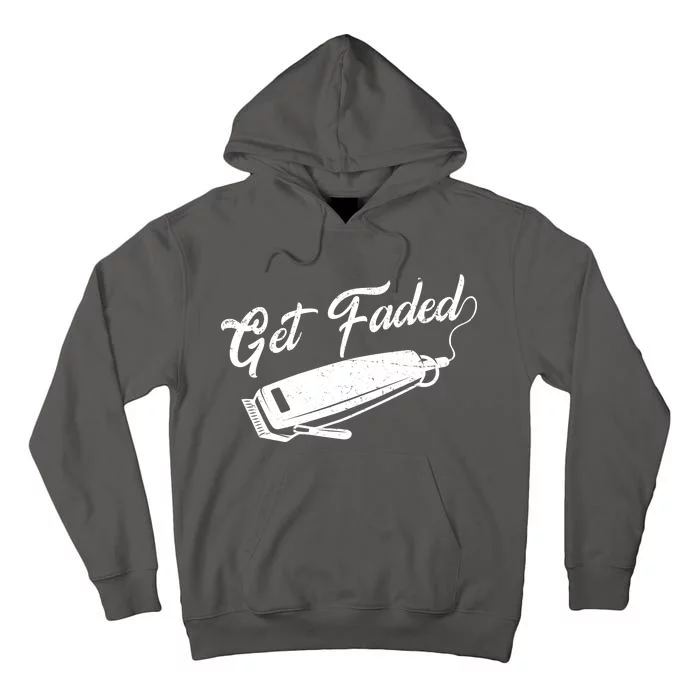 Get Faded Barber Razor Tall Hoodie