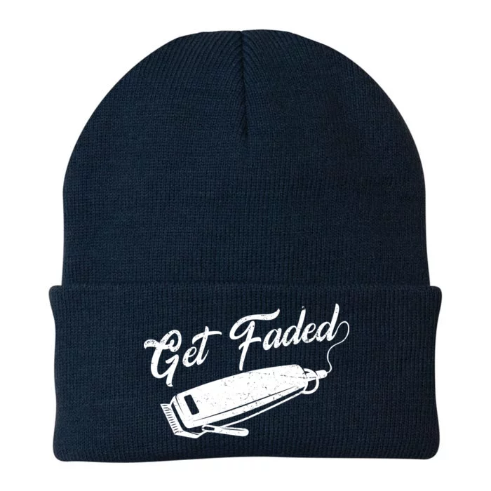 Get Faded Barber Razor Knit Cap Winter Beanie