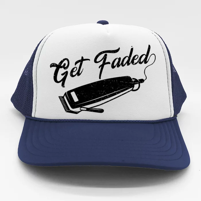 Get Faded Barber Razor Trucker Hat