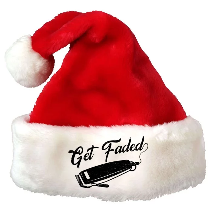 Get Faded Barber Razor Premium Christmas Santa Hat