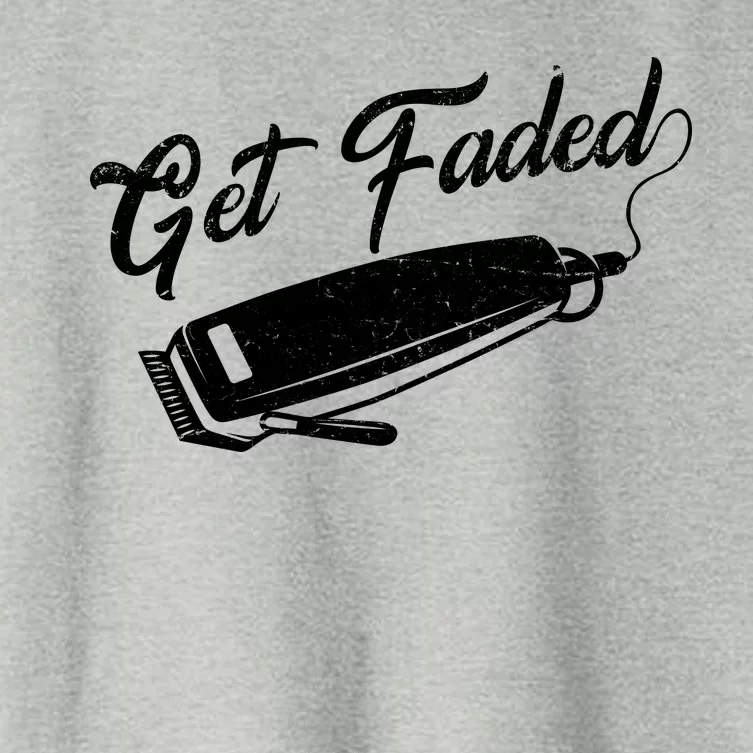 Get Faded Barber Razor Women's Crop Top Tee