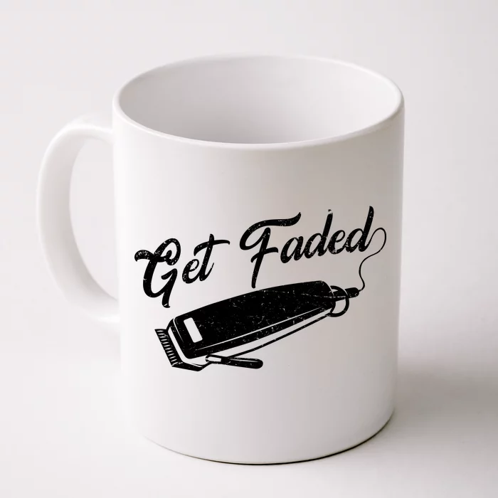 Get Faded Barber Razor Front & Back Coffee Mug