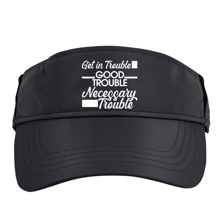 Get In Good Necessary Trouble RIP John Lewis Adult Drive Performance Visor