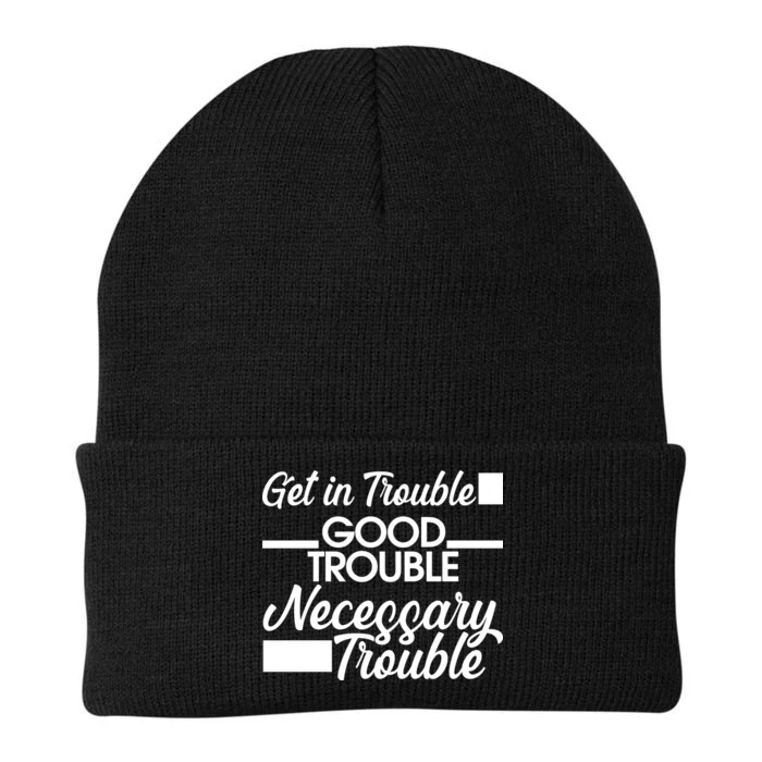 Get In Good Necessary Trouble RIP John Lewis Knit Cap Winter Beanie