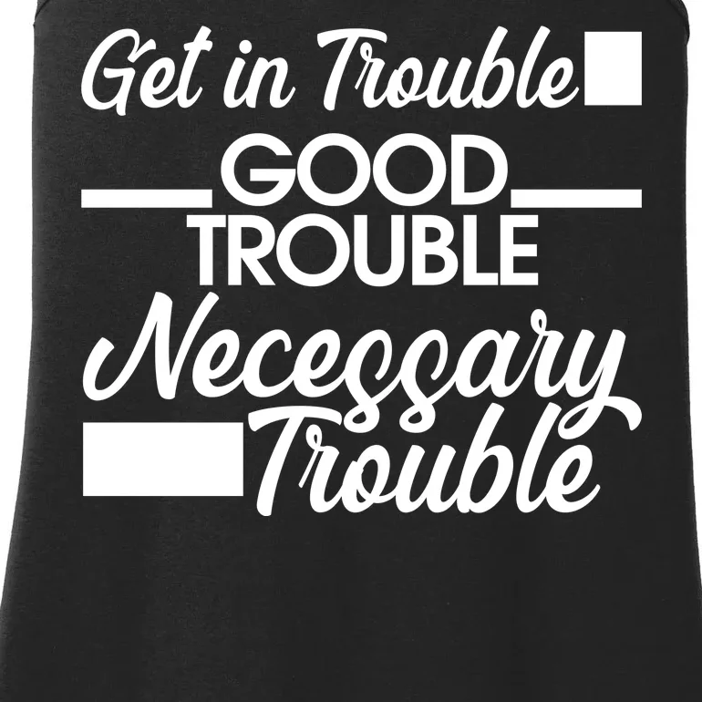 Get In Good Necessary Trouble RIP John Lewis Ladies Essential Tank