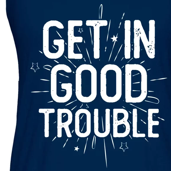 Get In Good Trouble John Lewis Quote Ladies Essential Flowy Tank