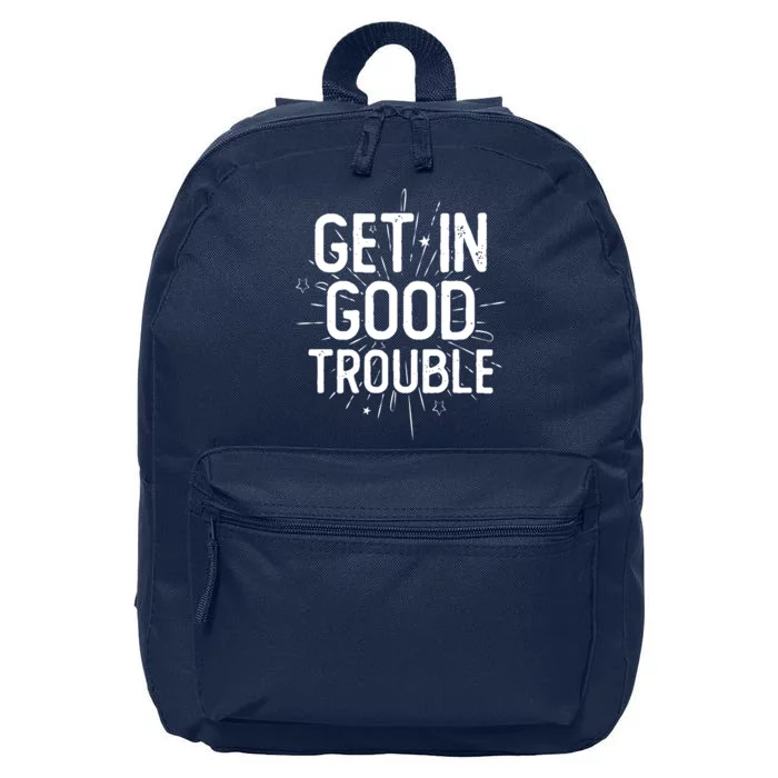 Get In Good Trouble John Lewis Quote 16 in Basic Backpack