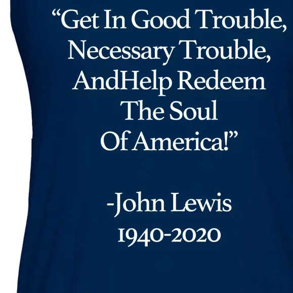 Get In Good Trouble Necessary Trouble Ladies Essential Flowy Tank