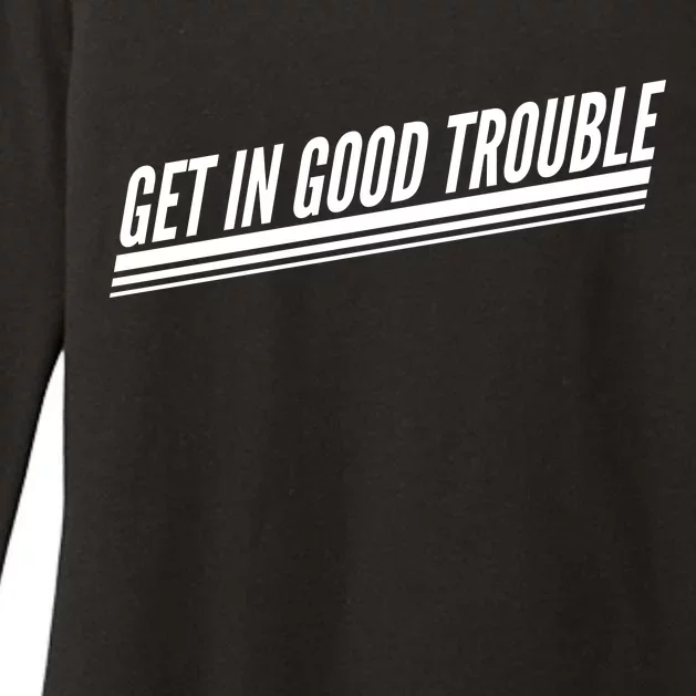 Get In Good Trouble Rep John Lewis Quote Womens CVC Long Sleeve Shirt