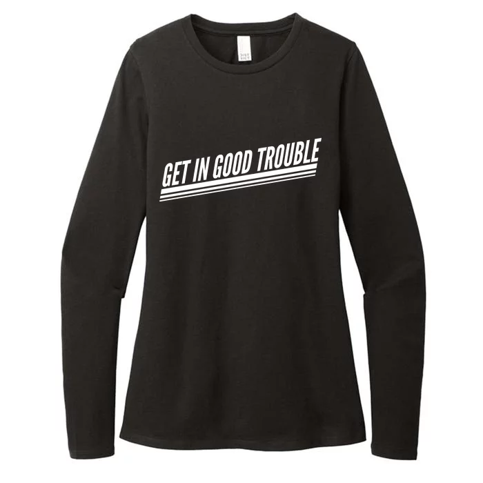 Get In Good Trouble Rep John Lewis Quote Womens CVC Long Sleeve Shirt