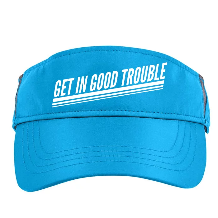 Get In Good Trouble Rep John Lewis Quote Adult Drive Performance Visor