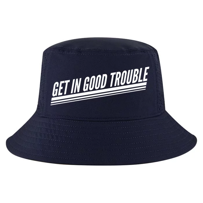 Get In Good Trouble Rep John Lewis Quote Cool Comfort Performance Bucket Hat