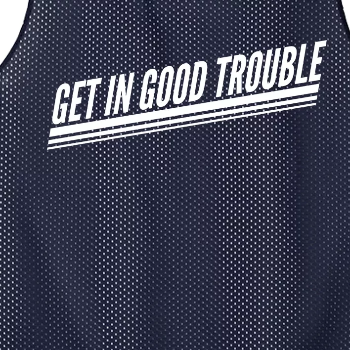 Get In Good Trouble Rep John Lewis Quote Mesh Reversible Basketball Jersey Tank