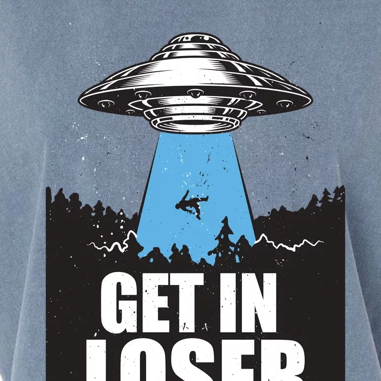 Get In Loser Alien UFO Garment-Dyed Women's Muscle Tee