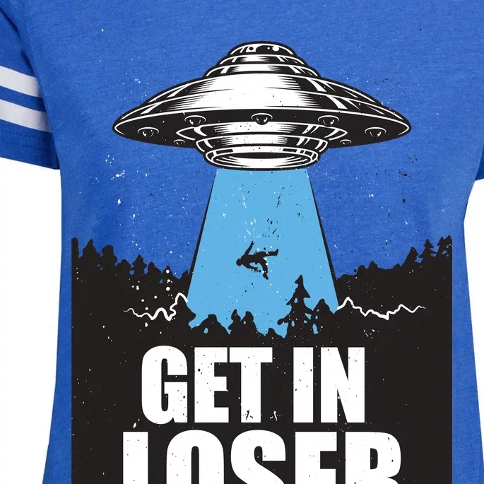 Get In Loser Alien UFO Enza Ladies Jersey Football T-Shirt