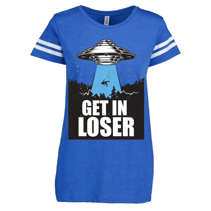 Get In Loser Alien UFO Enza Ladies Jersey Football T-Shirt