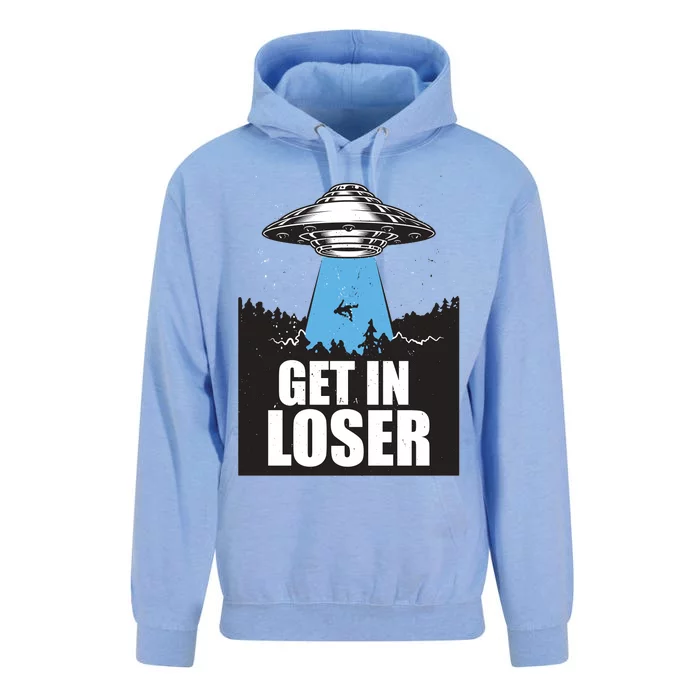 Get In Loser Alien UFO Unisex Surf Hoodie