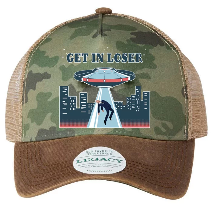 Get In Loser Anti Joe Biden UFO Abduction Legacy Tie Dye Trucker Hat