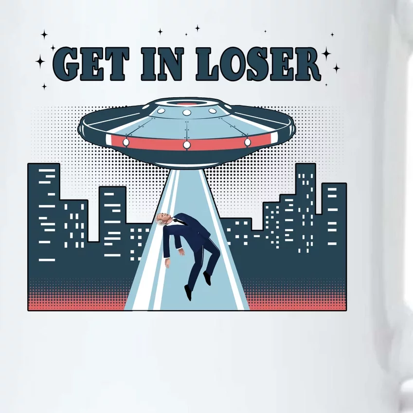 Get In Loser Anti Joe Biden UFO Abduction Black Color Changing Mug