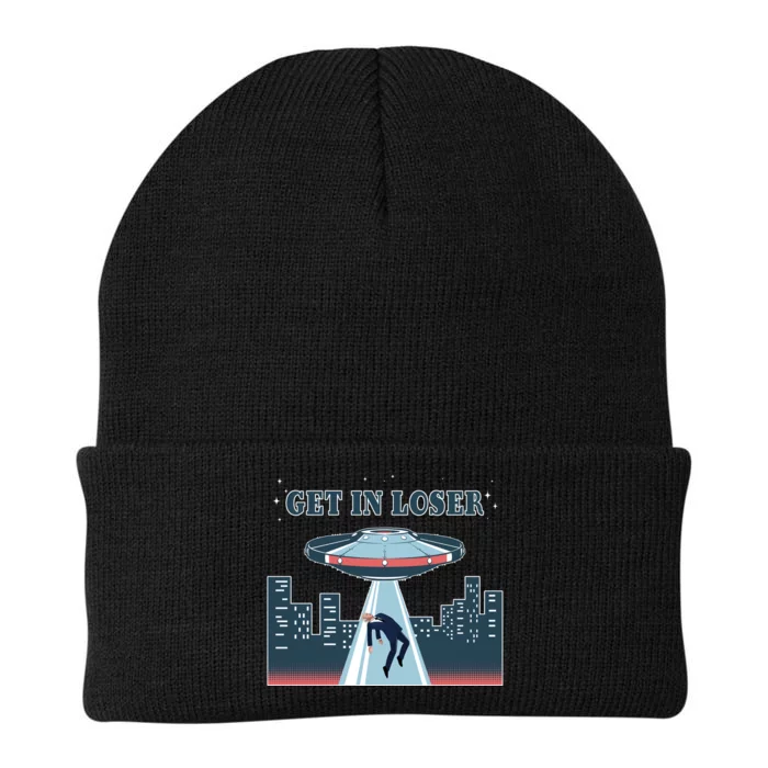 Get In Loser Anti Joe Biden UFO Abduction Knit Cap Winter Beanie