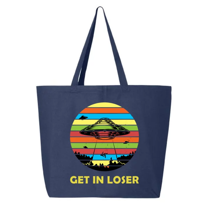 Get In Loser UFO Retro Alien Spaceship 25L Jumbo Tote