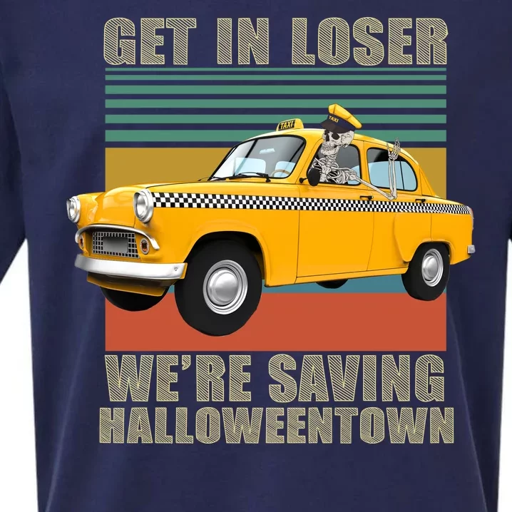 Get In Losers We're Saving Halloween Town Sueded Cloud Jersey T-Shirt