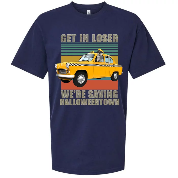 Get In Losers We're Saving Halloween Town Sueded Cloud Jersey T-Shirt