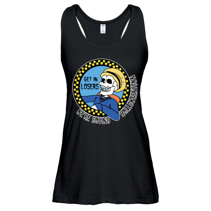 Get in Losers We're Saving Halloweentown Ladies Essential Flowy Tank