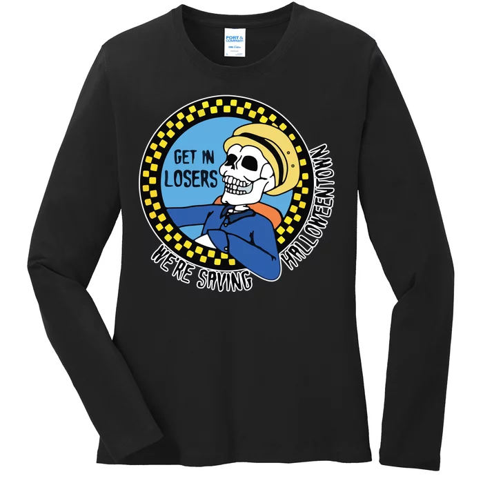 Get in Losers We're Saving Halloweentown Ladies Long Sleeve Shirt