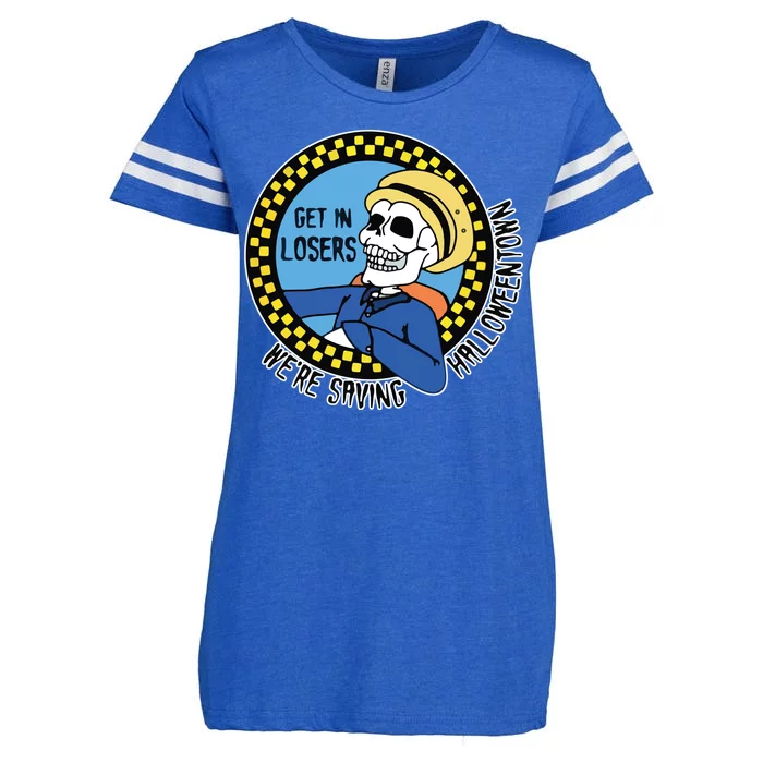 Get in Losers We're Saving Halloweentown Enza Ladies Jersey Football T-Shirt