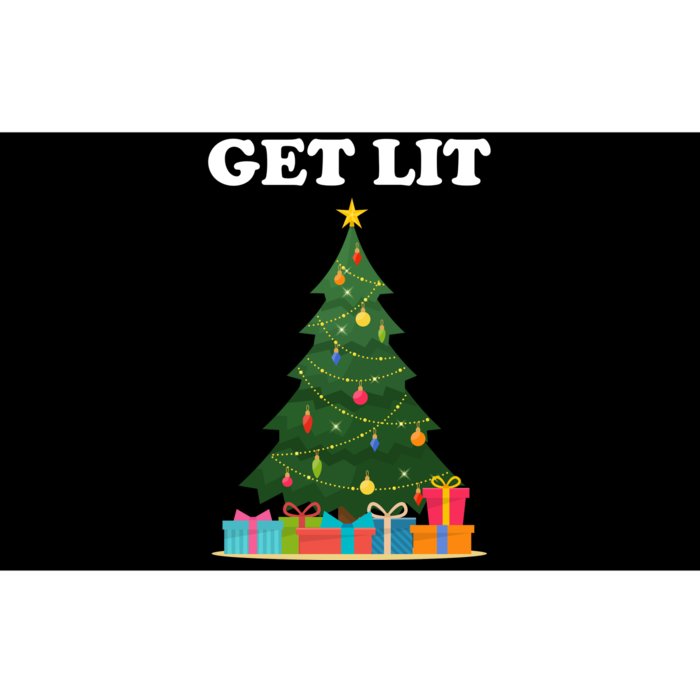 Get Lit Funny Christmas Bumper Sticker