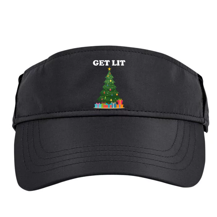 Get Lit Funny Christmas Adult Drive Performance Visor