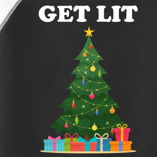 Get Lit Funny Christmas Toddler Fine Jersey T-Shirt