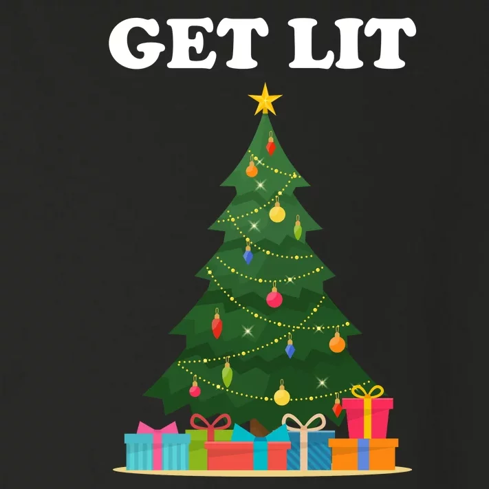 Get Lit Funny Christmas Toddler Long Sleeve Shirt