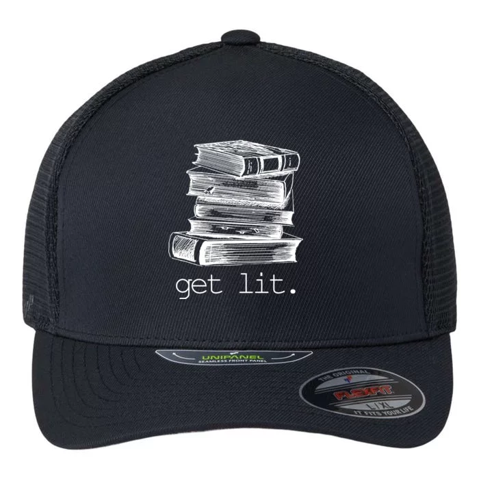 Get Lit Read Books Flexfit Unipanel Trucker Cap