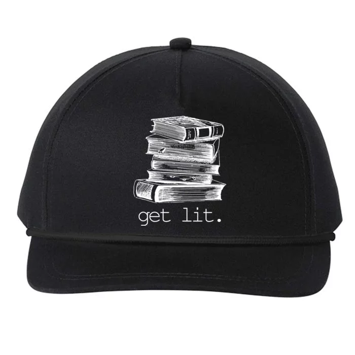 Get Lit Read Books Snapback Five-Panel Rope Hat