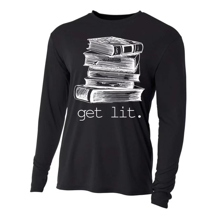 Get Lit Read Books Cooling Performance Long Sleeve Crew