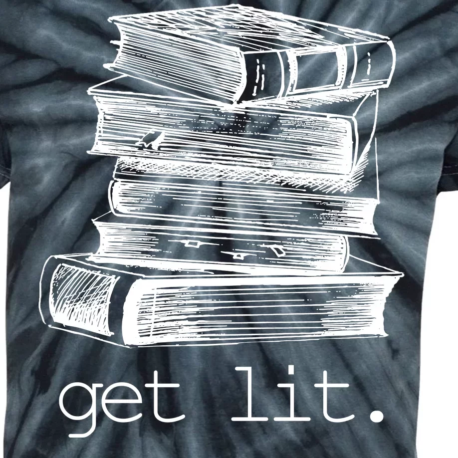 Get Lit Read Books Kids Tie-Dye T-Shirt