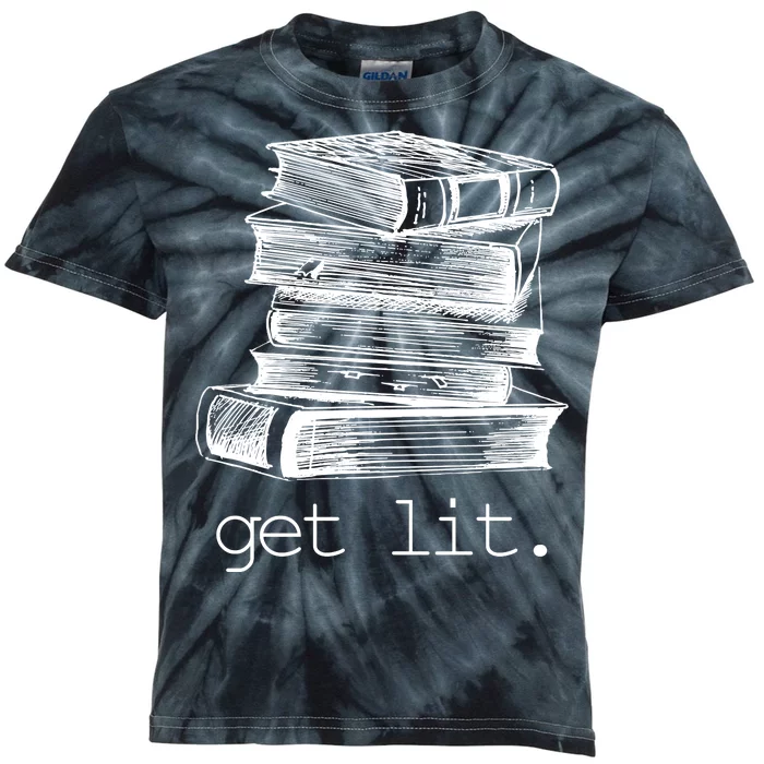 Get Lit Read Books Kids Tie-Dye T-Shirt