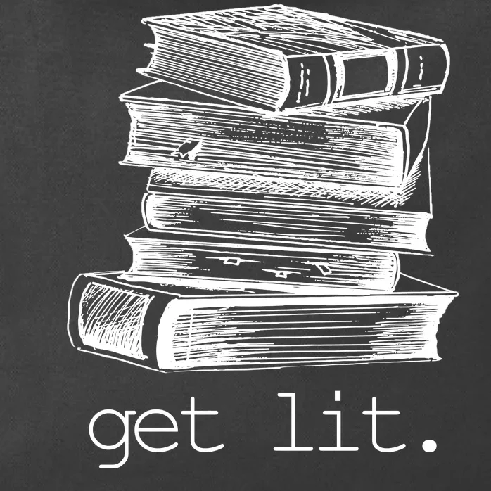 Get Lit Read Books Zip Tote Bag